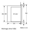 Junker Einbau Mikrowelle 800 Watt, 20 Liter