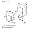 Junker Einbau Mikrowelle 800 Watt, 20 Liter