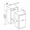 Laurus Einbau-Kühlschrank-Kühlautomat 189 Liter