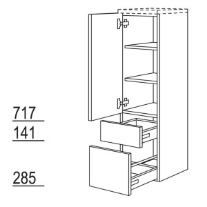 Nobilia Elements Midischrank für Badezimmer 115x30x35