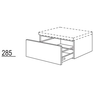 Nobilia Elements Bad Sideboard/Unterschrank mit Auszug 60 cm