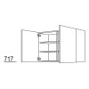 Nobilia Elements Wandschrank mit 2 Türen und Einlegenboden