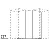 Nobilia elements Winkelpassstück für Wandschränke / Hängeschränke