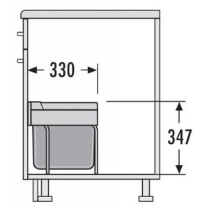 Hailo Unterschrank Mülleimer/Abfallsammler 3